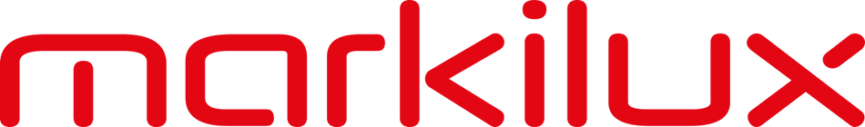 Markilux Logo rot mit weißem Hintergrund